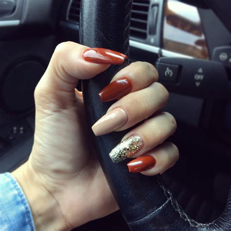 fall nail designs acrylic|cute simple fall nail ideas.